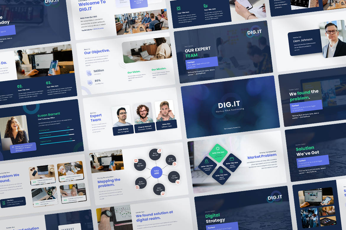 DIGIT – Startup Business Fundraising Presentation Template Screen 3
