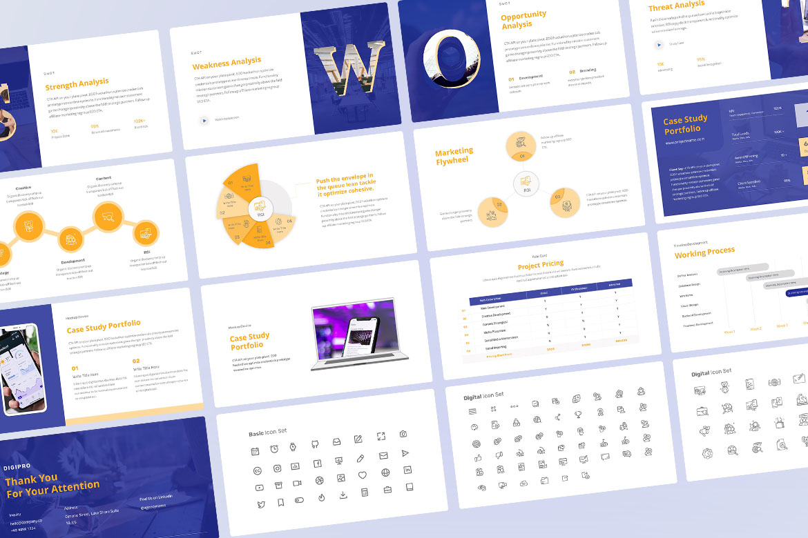 Digipro - Multipurpose Business Presentation Template Screen 3