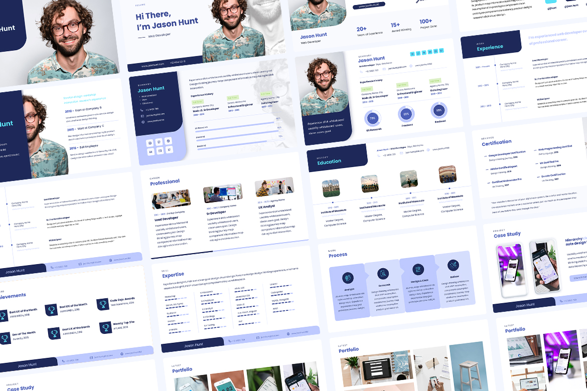 JSON - CV Resume Portfolio for UX Designer & Developer Screen 2
