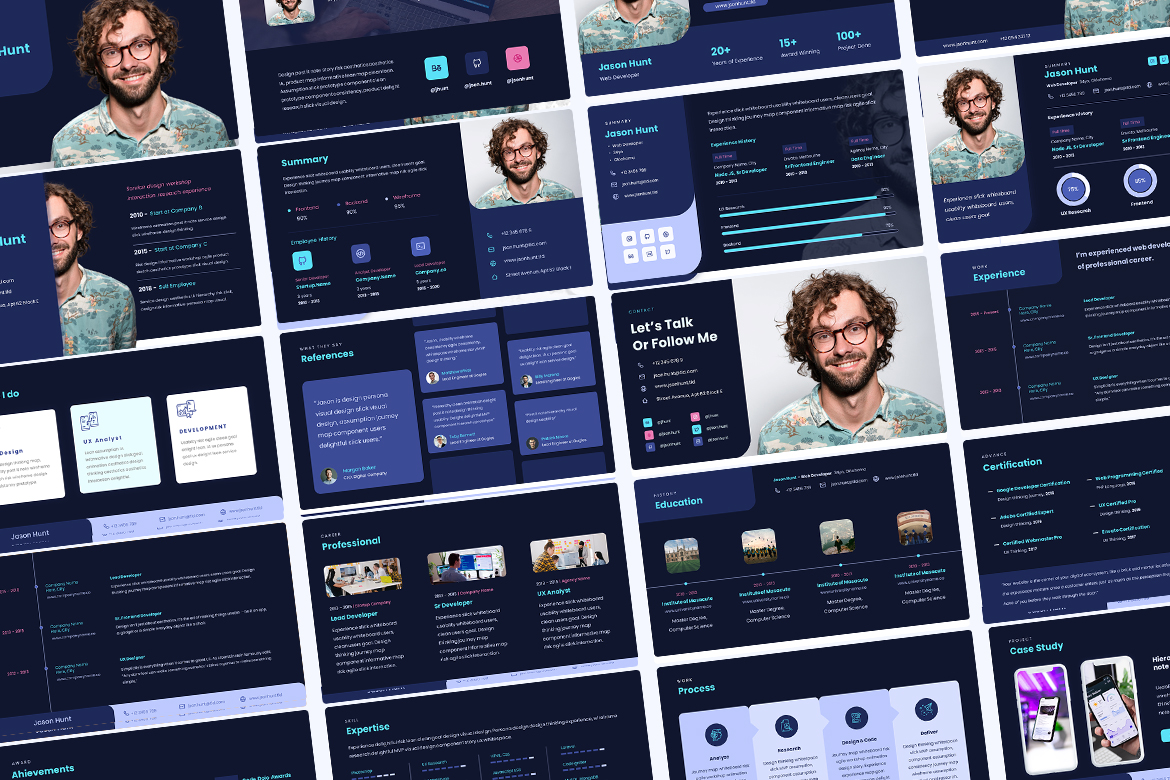 JSON - CV Resume Portfolio for UX Designer & Developer Screen 3