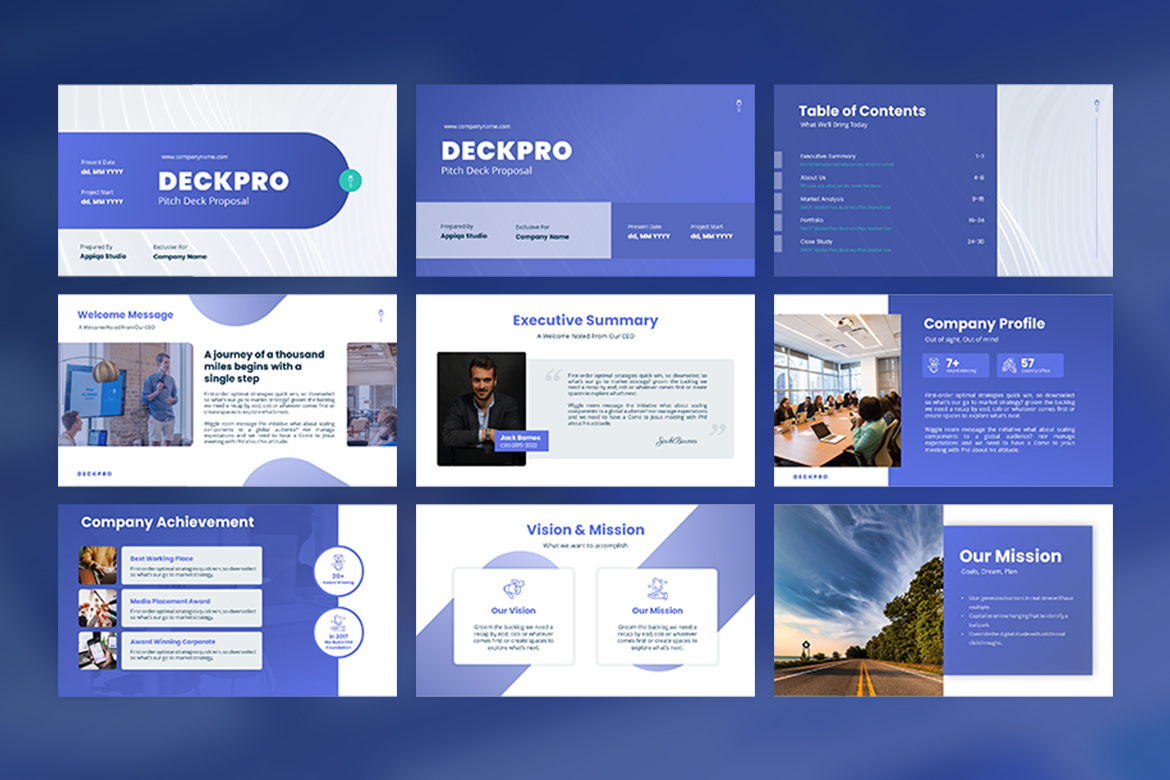 DeckPro - Pitch Deck Proposal Presentation Screen 5