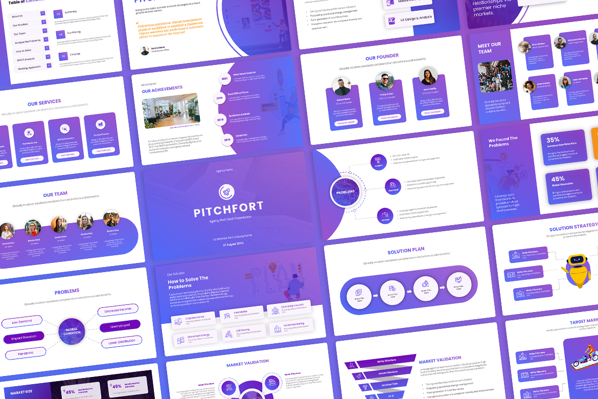 PitchFort - Business Pitchdeck Proposal Presentation Screen 4
