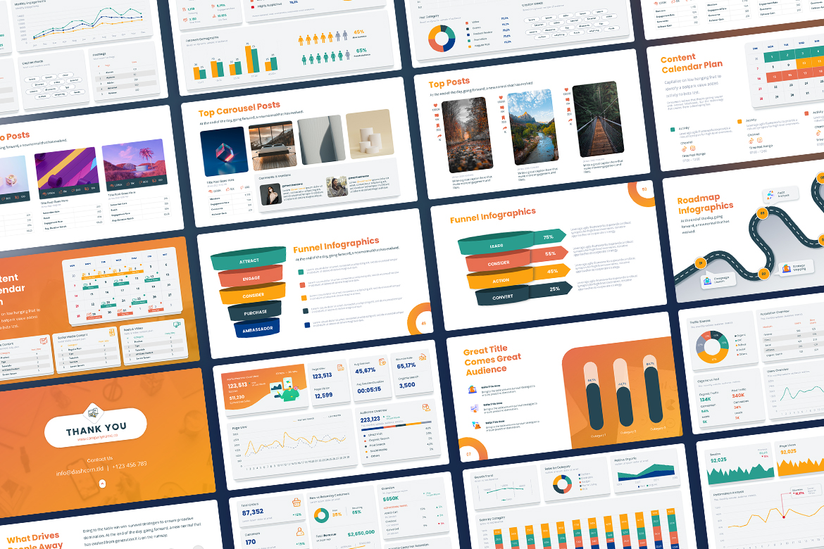 DashCom - Social Media, Website, Ecommerce & Insight Report Screen 3