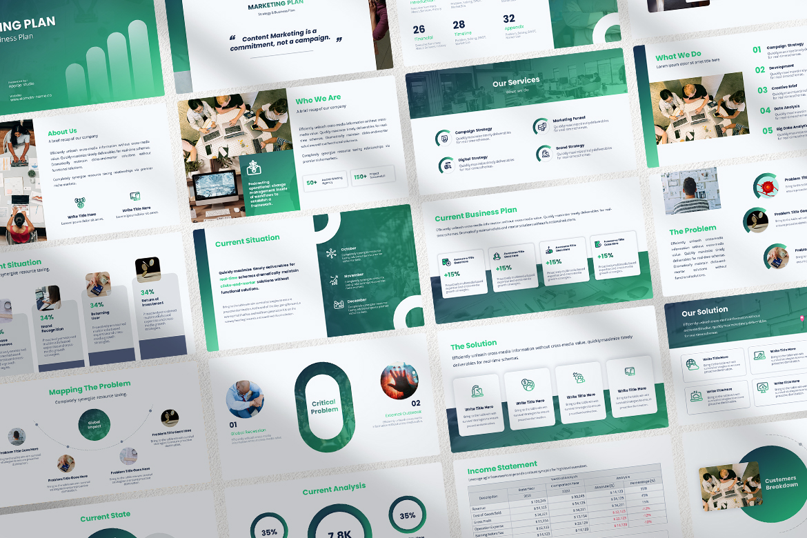 Marketing Plan - Strategy & Business Plan Proposal Presentation Screen 4