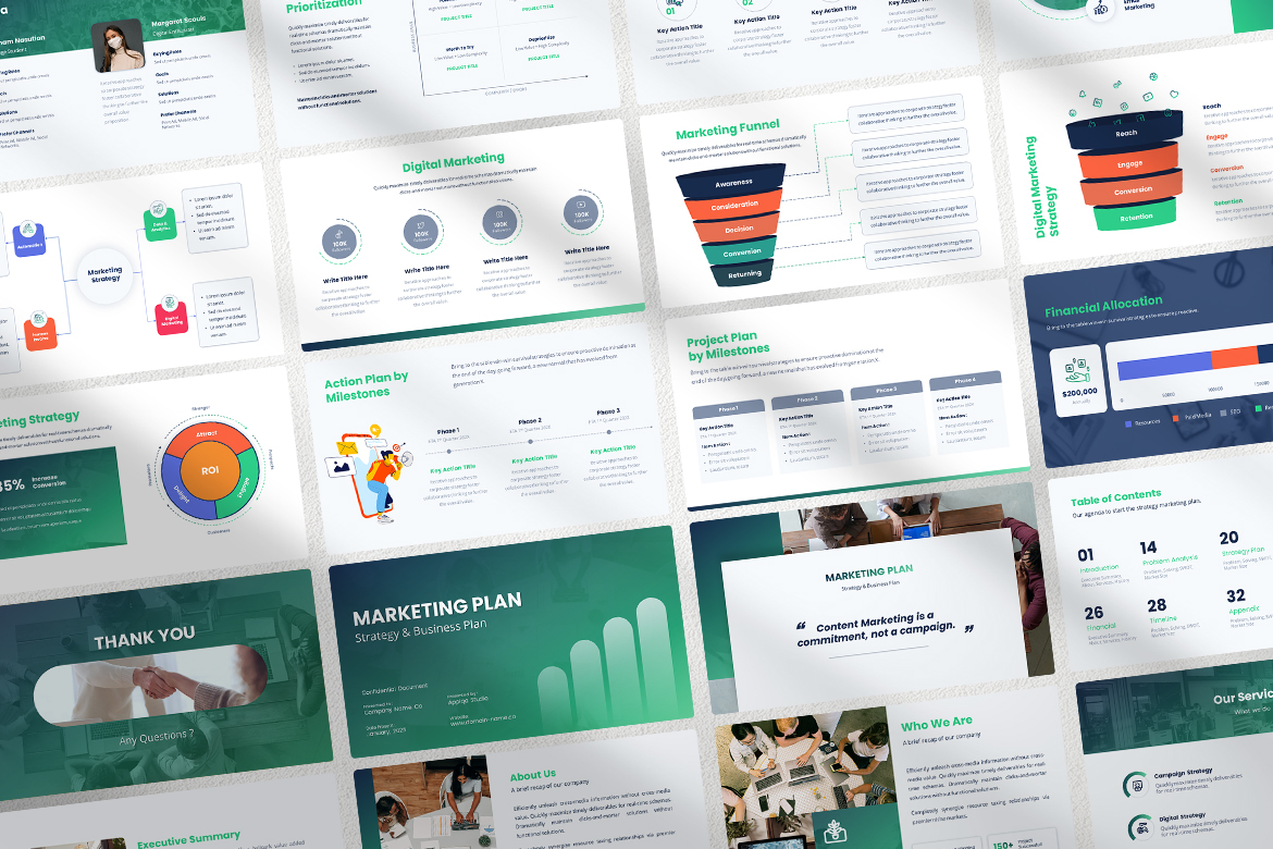 Marketing Plan - Strategy & Business Plan Proposal Presentation Screen 3