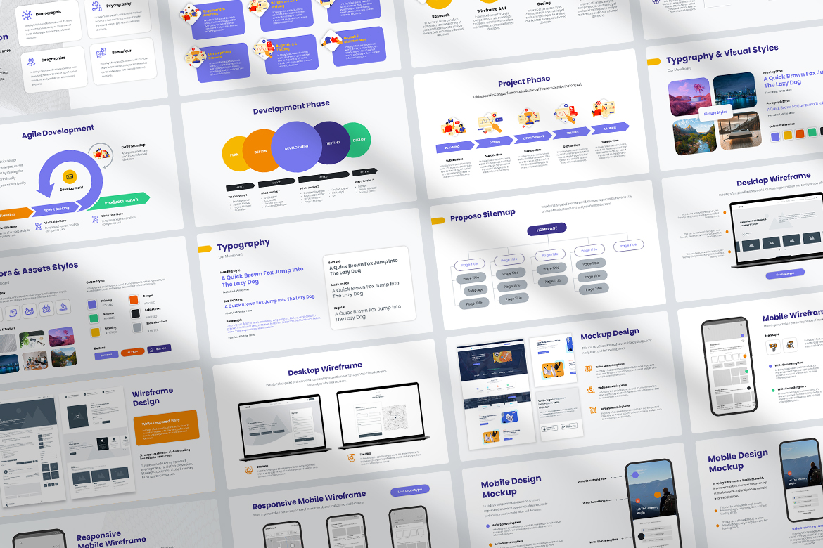 WeDevPro - Web Design & Development Proposal Presentation Screen 2