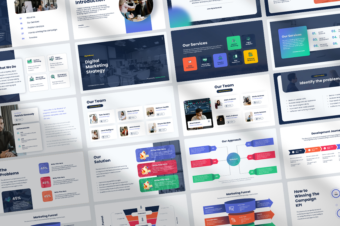 DigitalBoost - Digital Marketing Strategy Presentation Screen 2