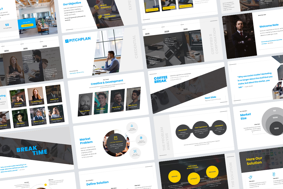 PitchPlan - Pitch Deck & Business Plan Presentation Screen 3