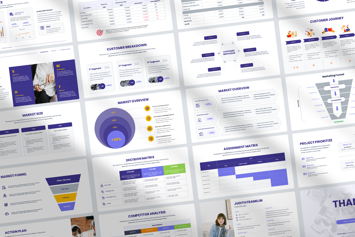 Momentum - Marketing & Business Plan Presentation Template Screen 2