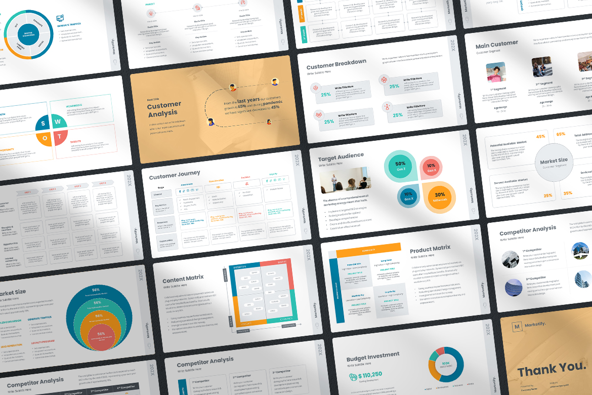 Marketify - Business Marketing Plan Proposal Screen 3