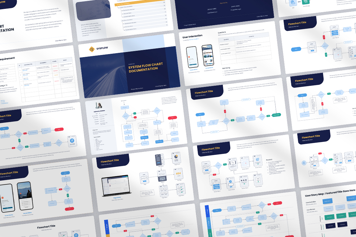 SysFlow - System Flowchart Development Process Template Screen 2