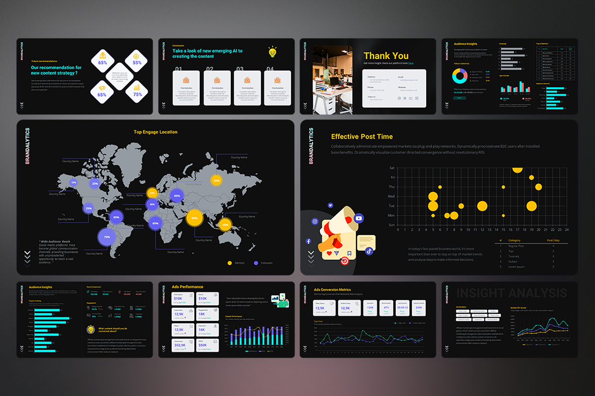 Brandalytics TikTok Analytics Report Template Screen 2