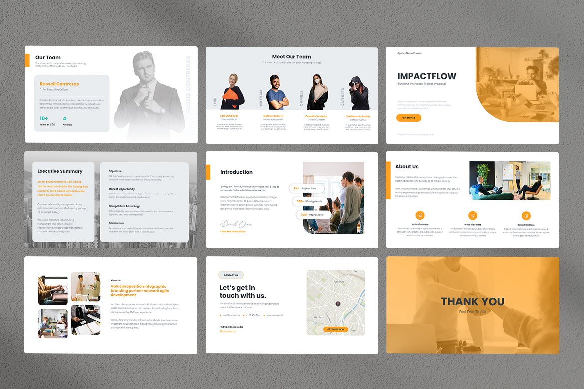 Business Pitch Deck Presentation Proposal Screen 2