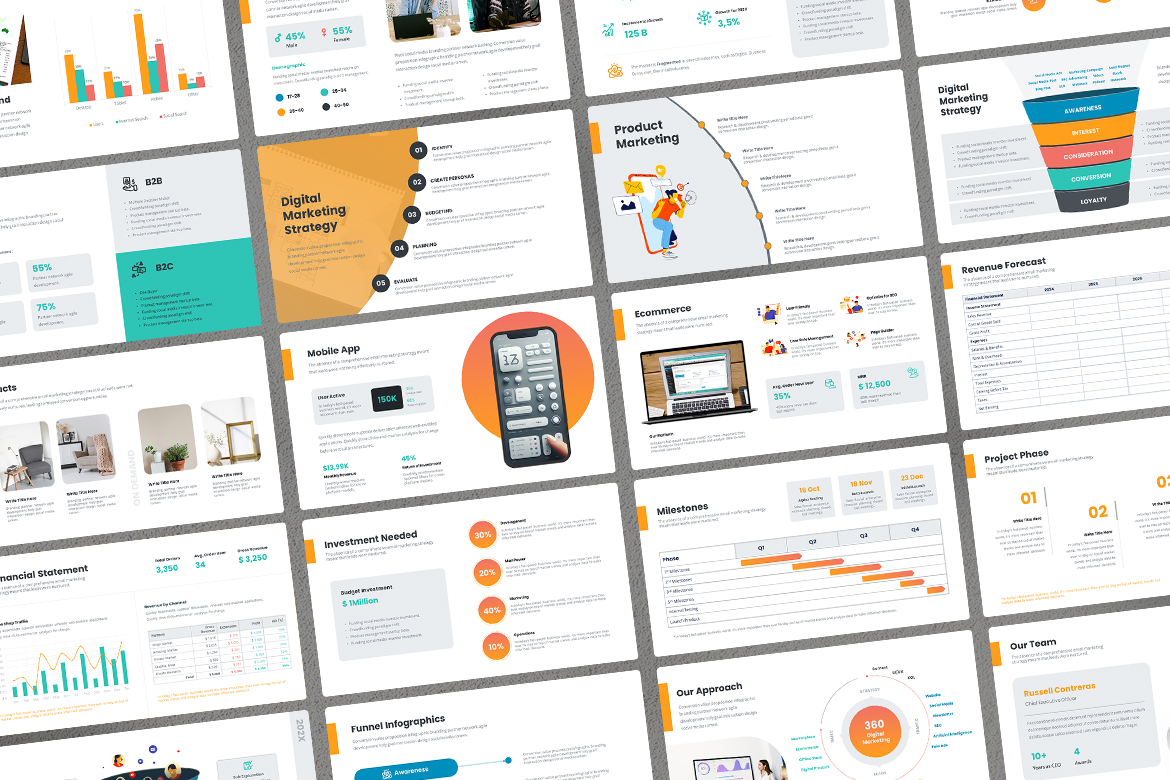 Business Pitch Deck Presentation Proposal Screen 4