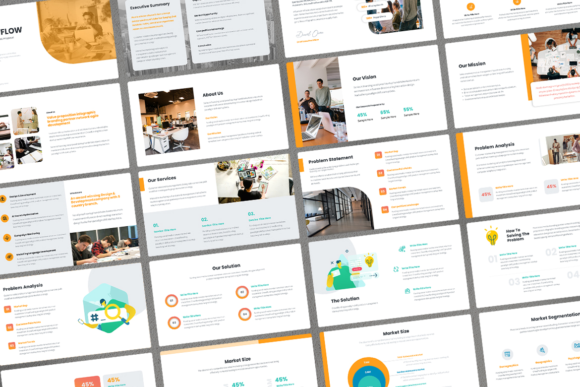 Business Pitch Deck Presentation Proposal Screen 3