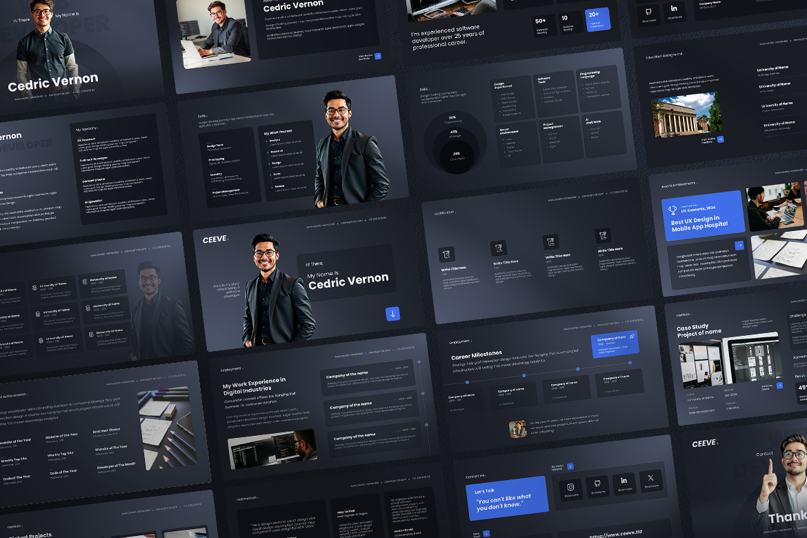 CEEVE - Professional CV Resume Template Screen 2