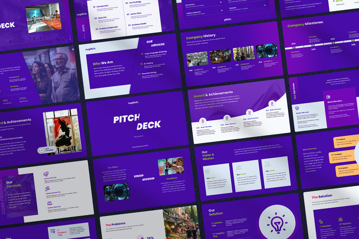 NuPitch - Pitch Deck Professional Template Screen 2