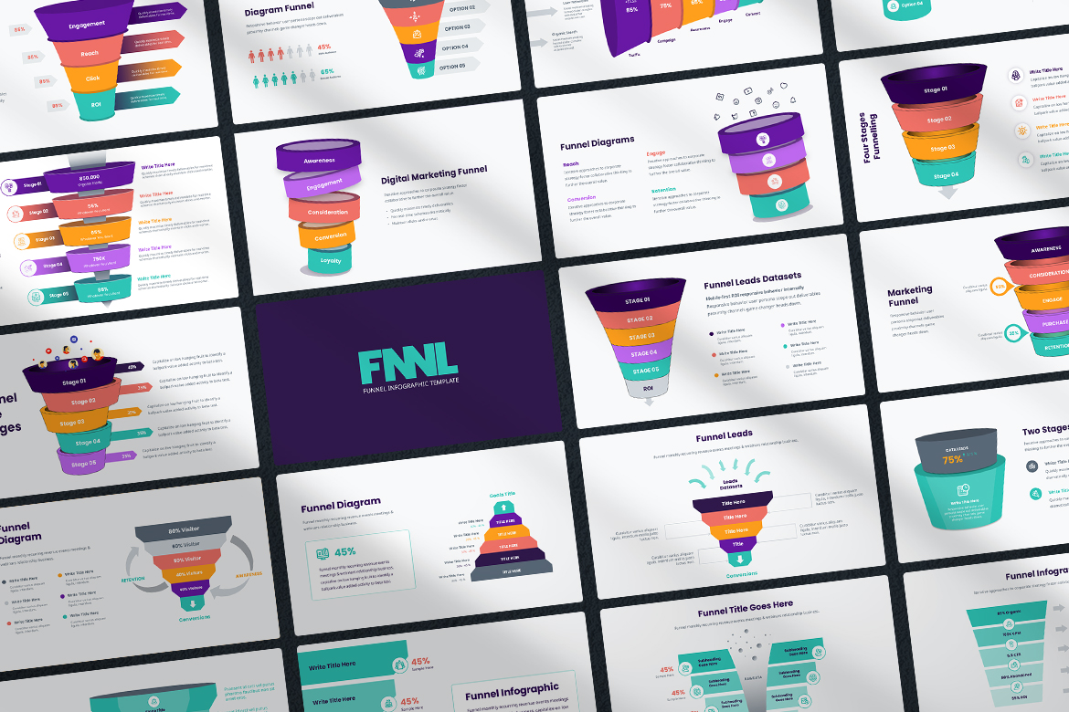 FNNL – Funnel Infographics Powerpoint Template Screen 2