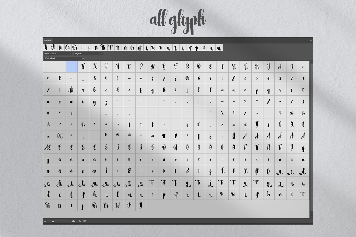 Night Juwita Lovely Font Script Screen 7