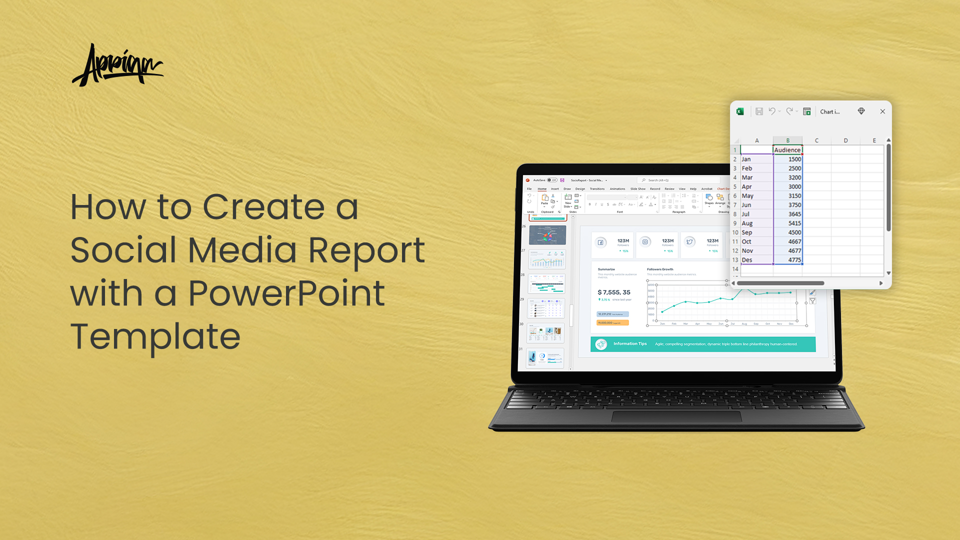 How to Create a Social Media Report with a PowerPoint Template