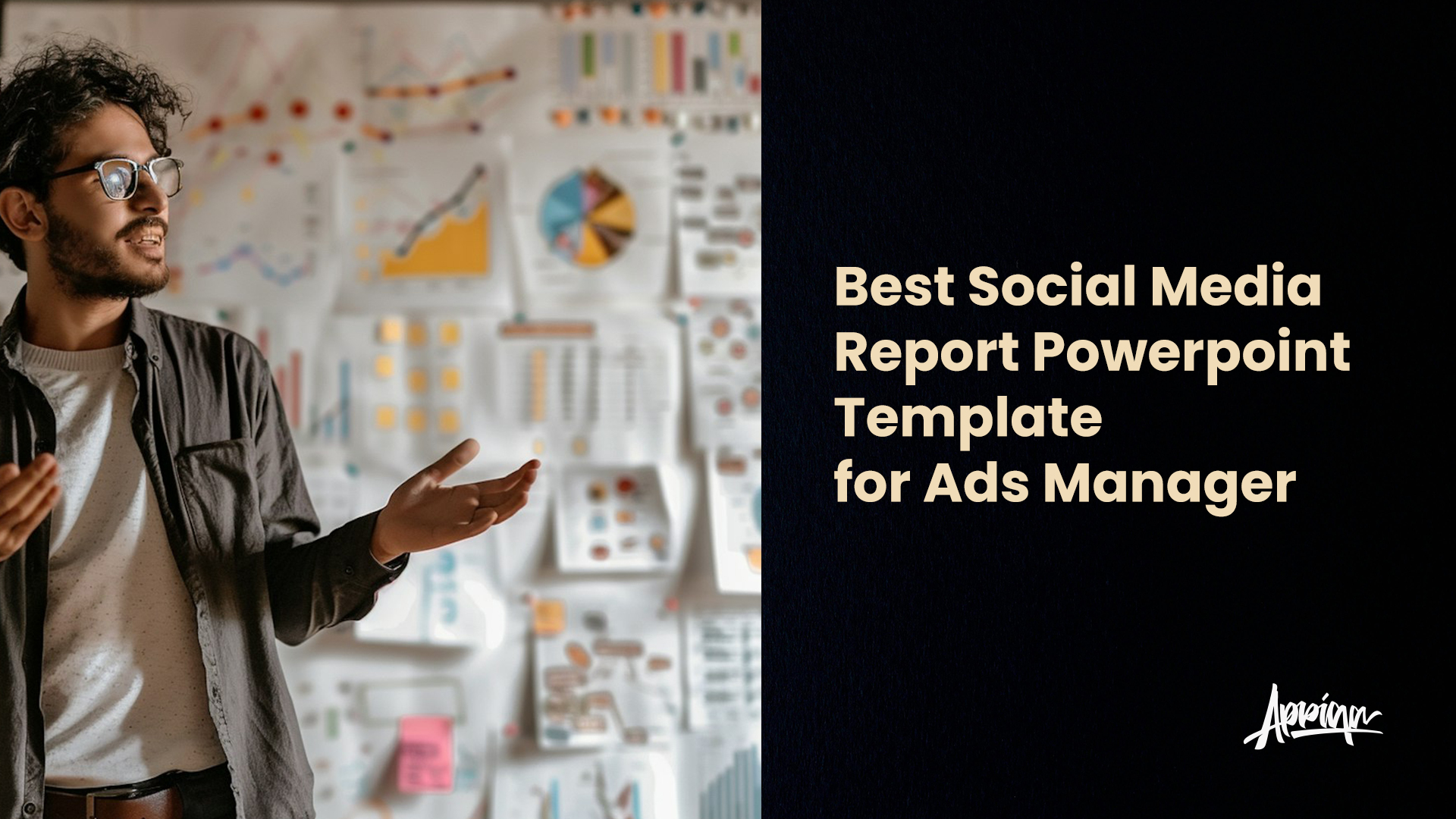 Best Social Media Report Powerpoint Template for Ads Manager