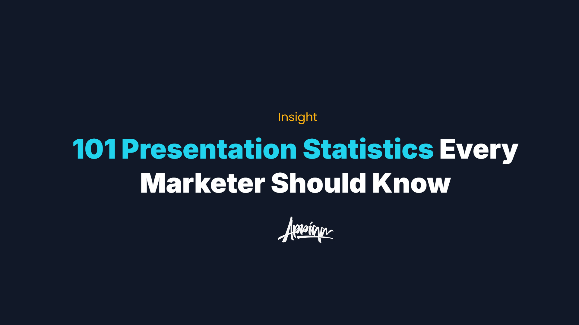 Insight: 101 Presentation Statistics Every Marketer Should Know (2025)
