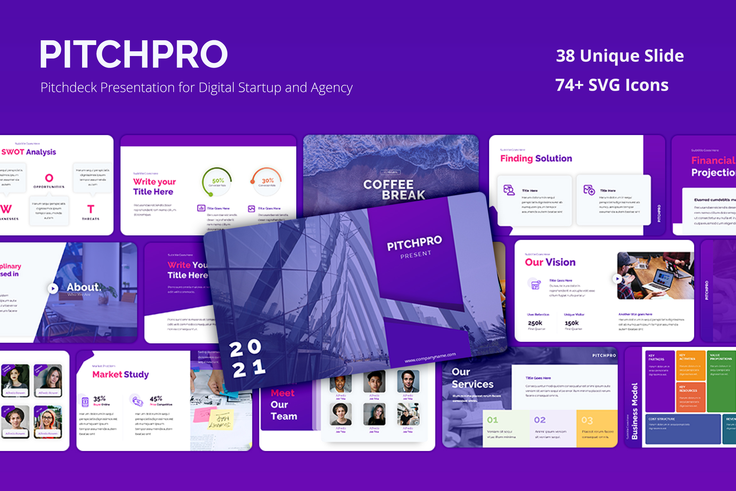 PitchPro – Pitchdeck Presentation for Digital Startup and Agency