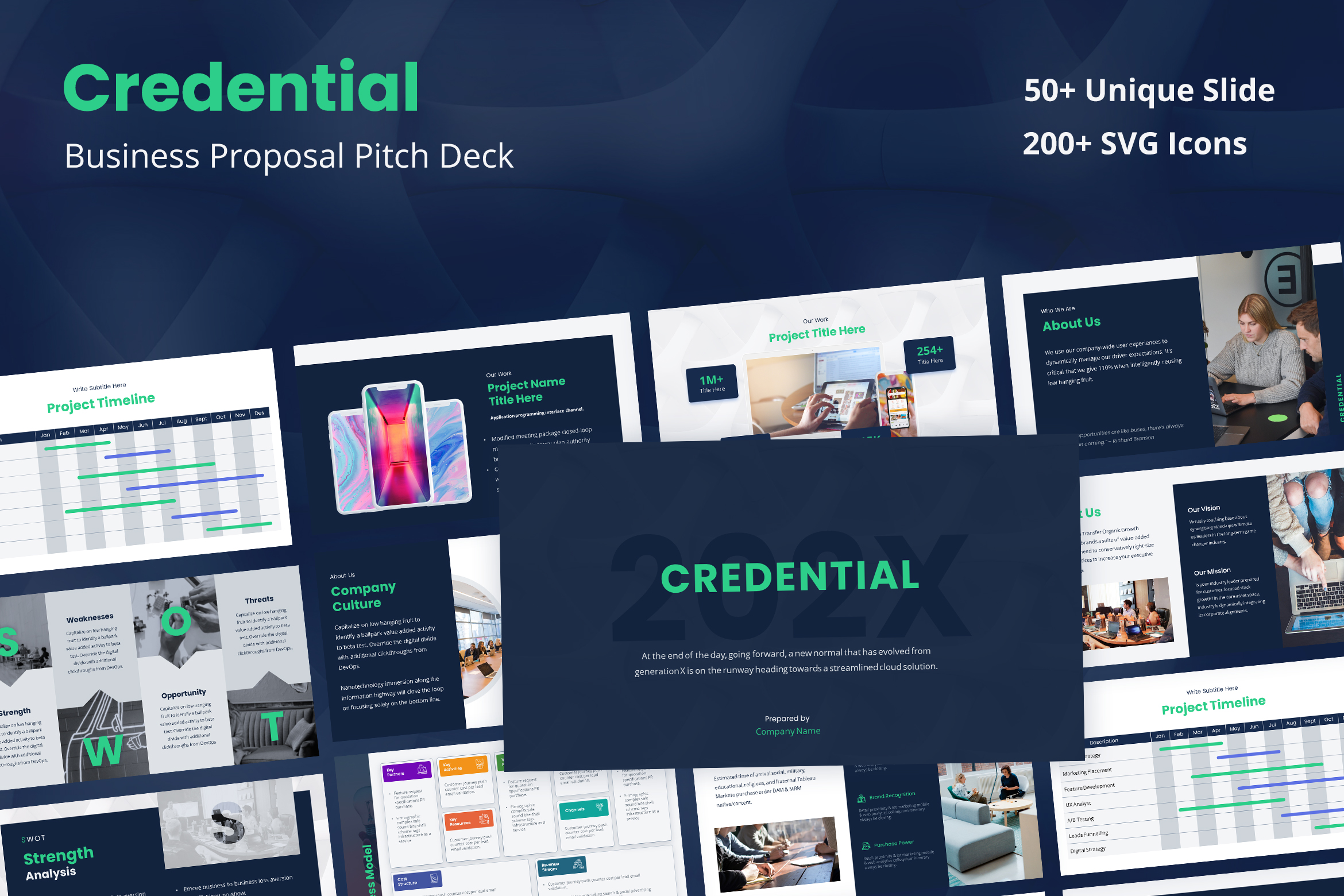 Credential - Business Proposal Pitch Deck Presentation