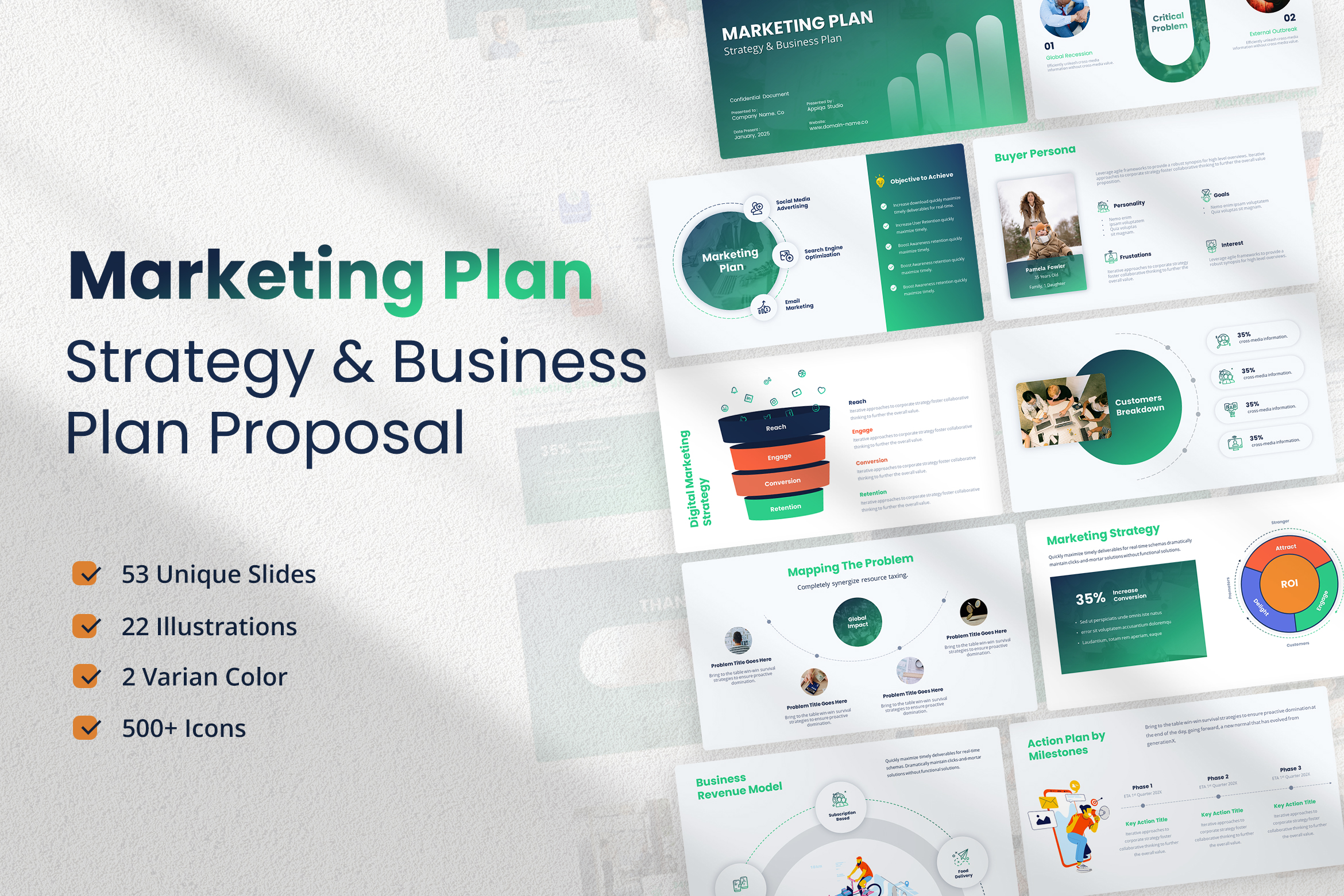 Marketing Plan - Strategy & Business Plan Proposal Presentation