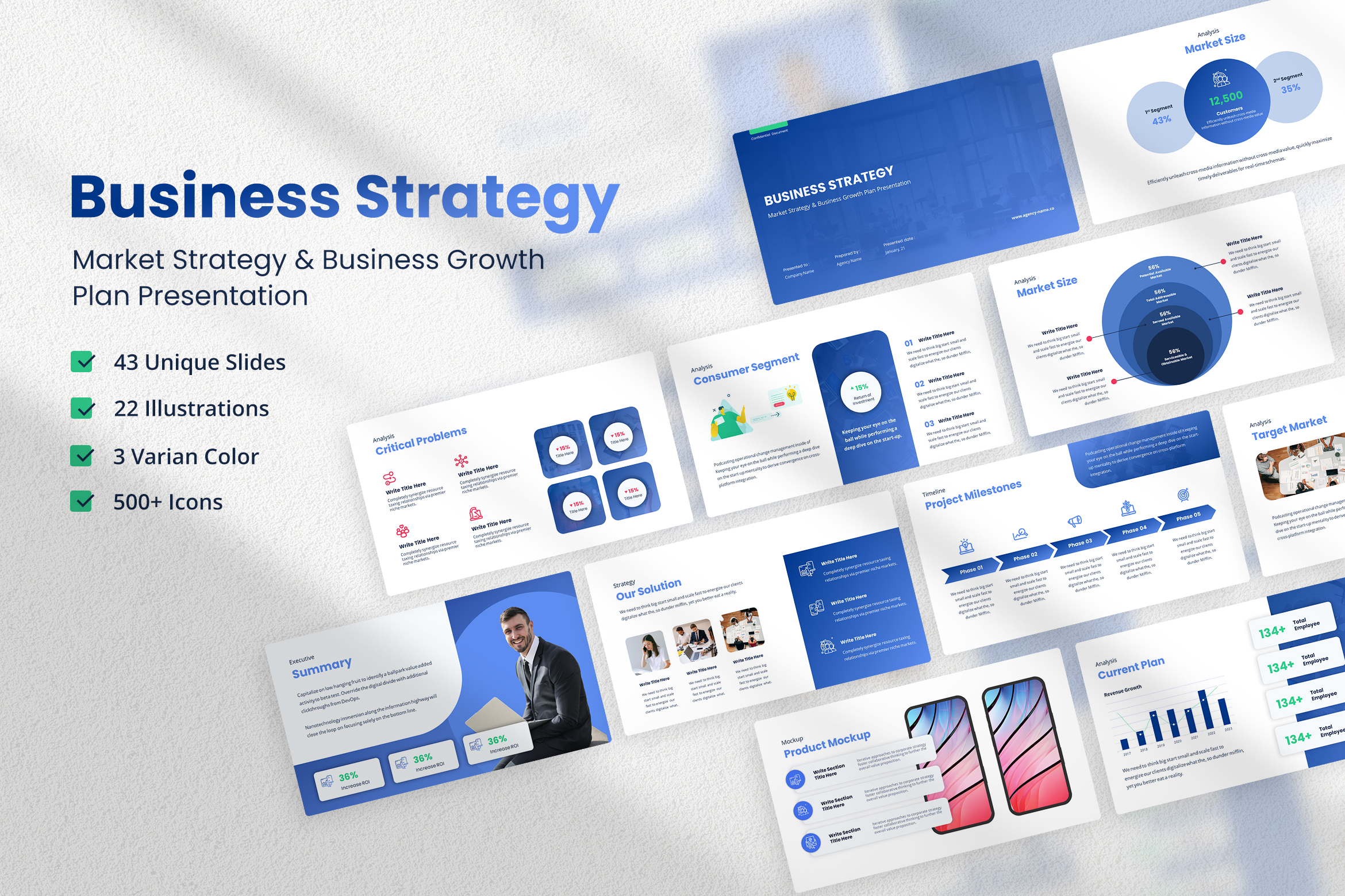 Business Strategy - Market Strategy & Business Growth Plan Presentation