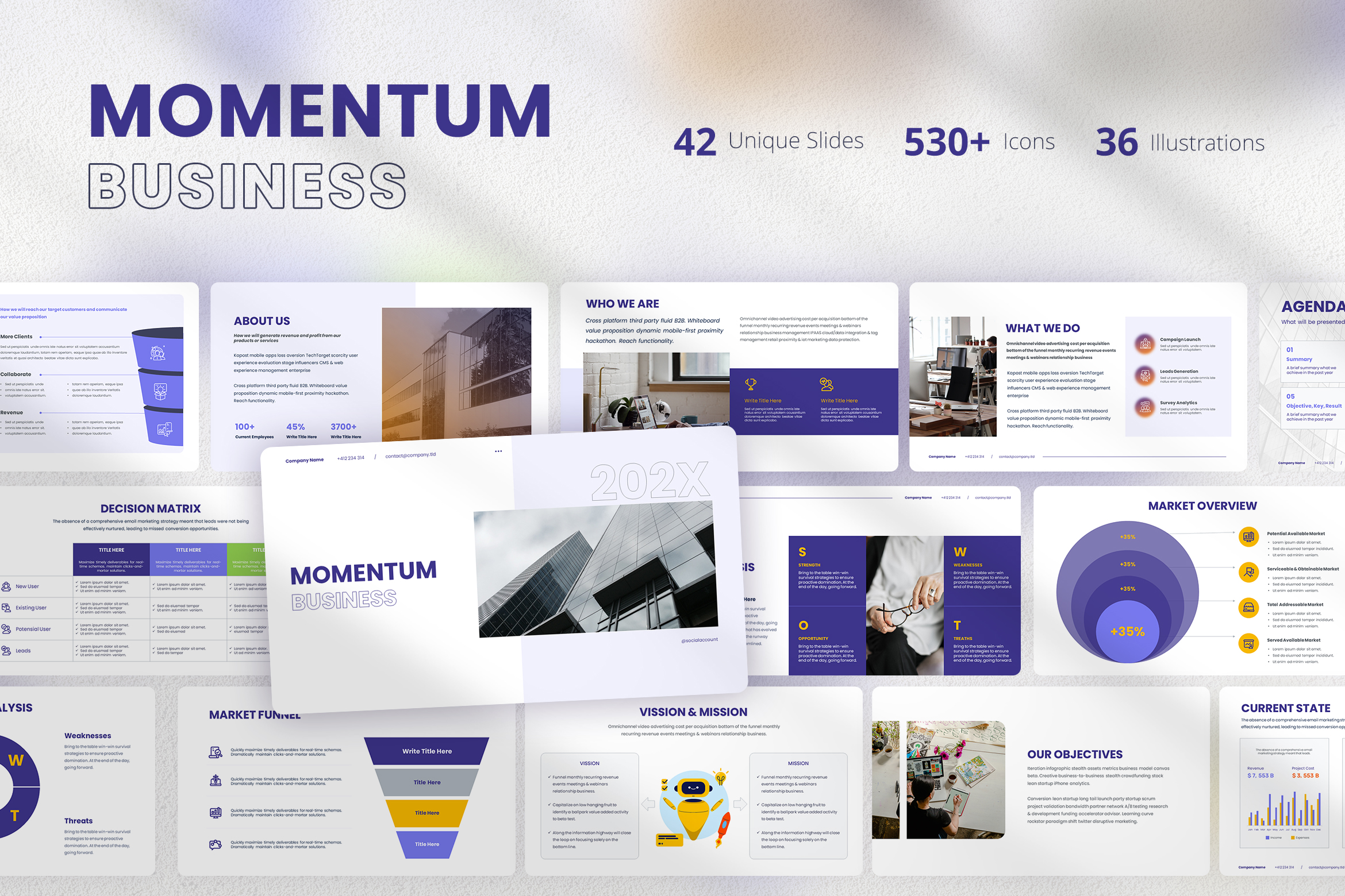 Momentum - Marketing & Business Plan Presentation Template
