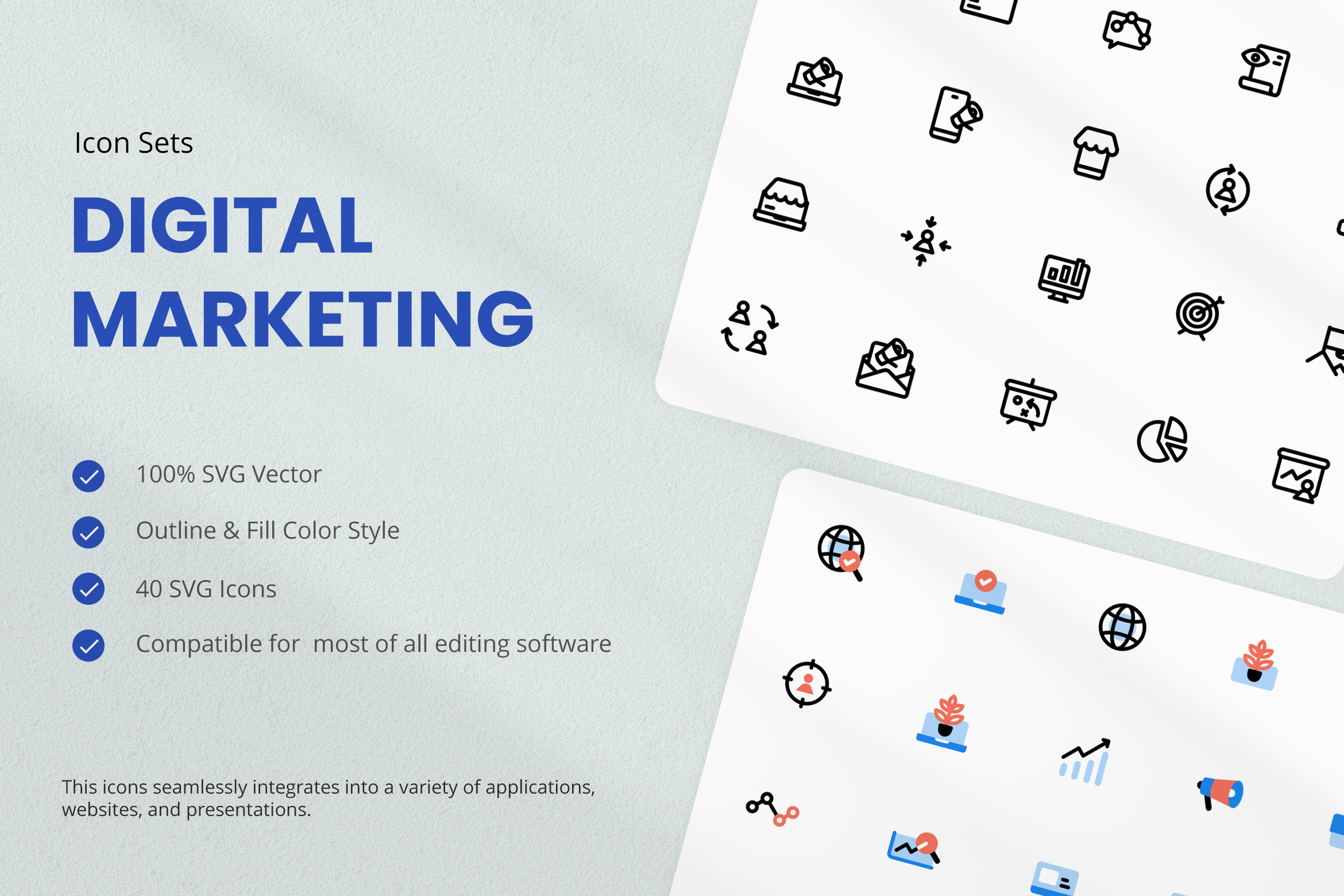 Digital Marketing Icon Sets