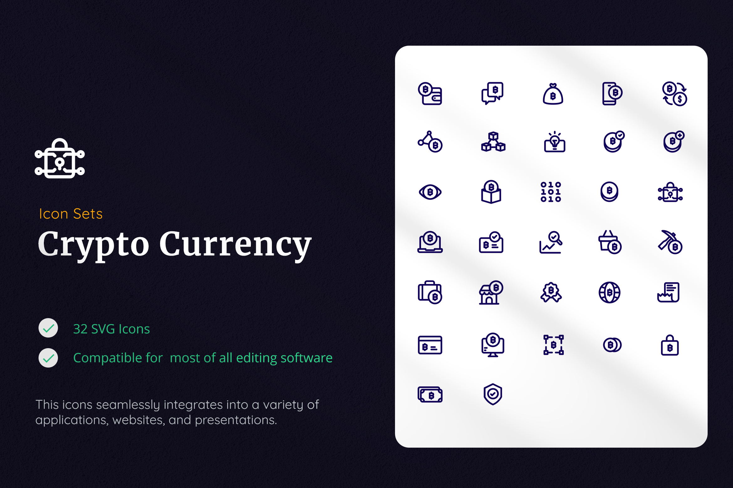 Crypto Currency SVG Icon Sets