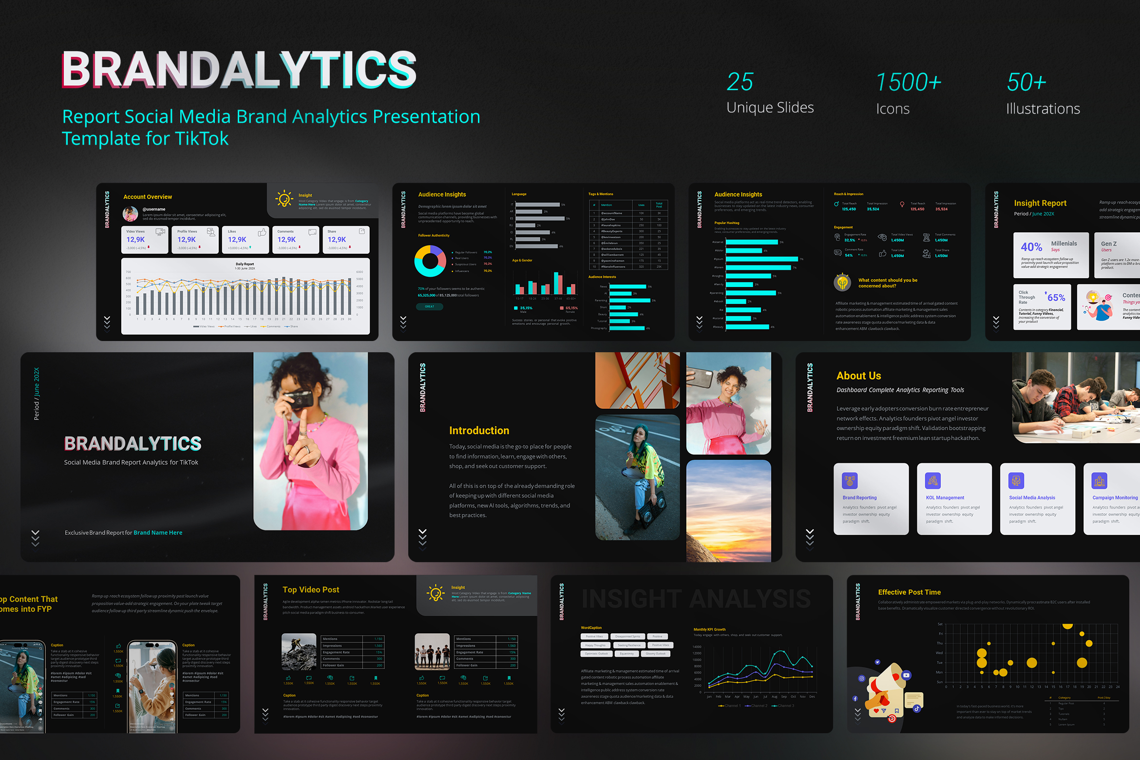 Brandalytics TikTok Analytics Report Template