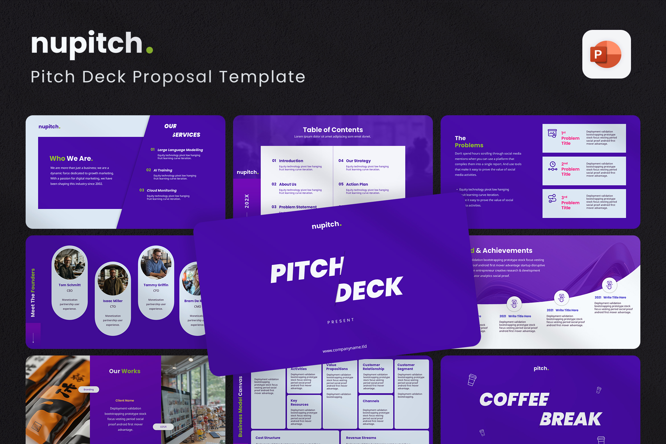 NuPitch - Pitch Deck Professional Template