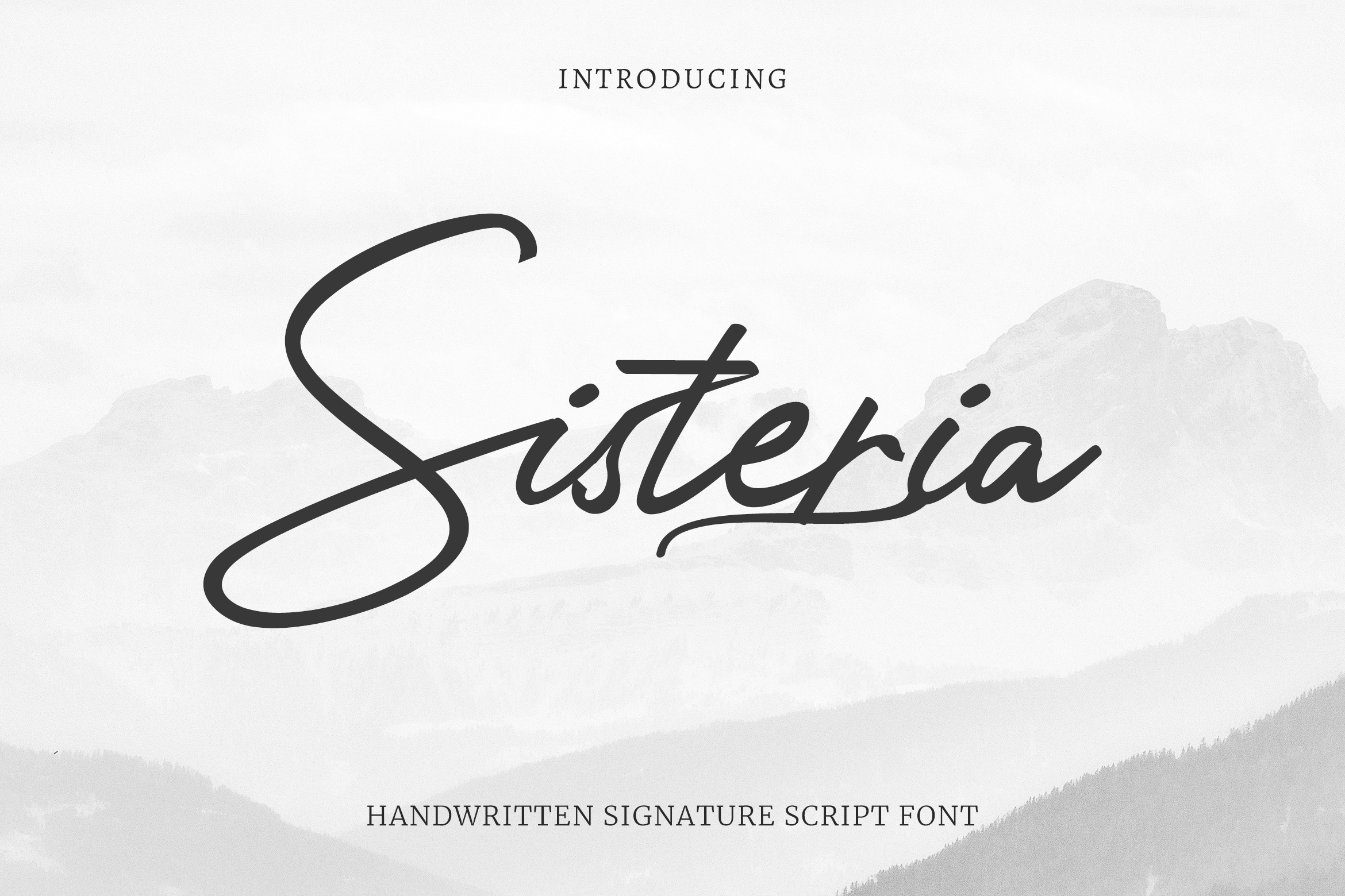 Sisteria Handwritten Signature Font