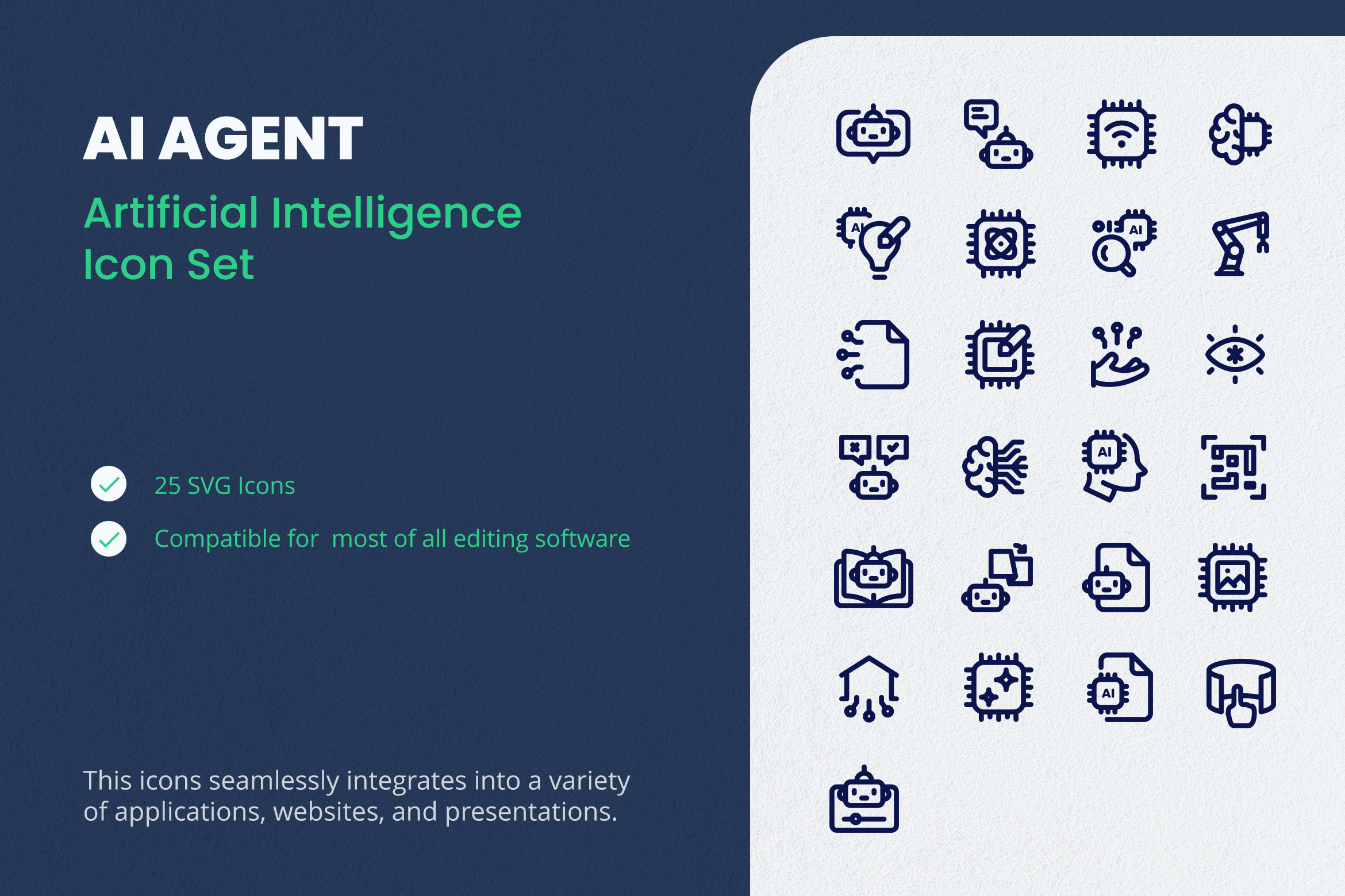 AI Agent Icon Set